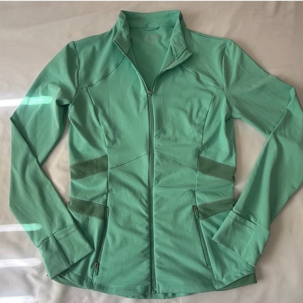 QUEENIEKE Women's Mint Green Zip-Front Active Jacket - Picture 1 of 9